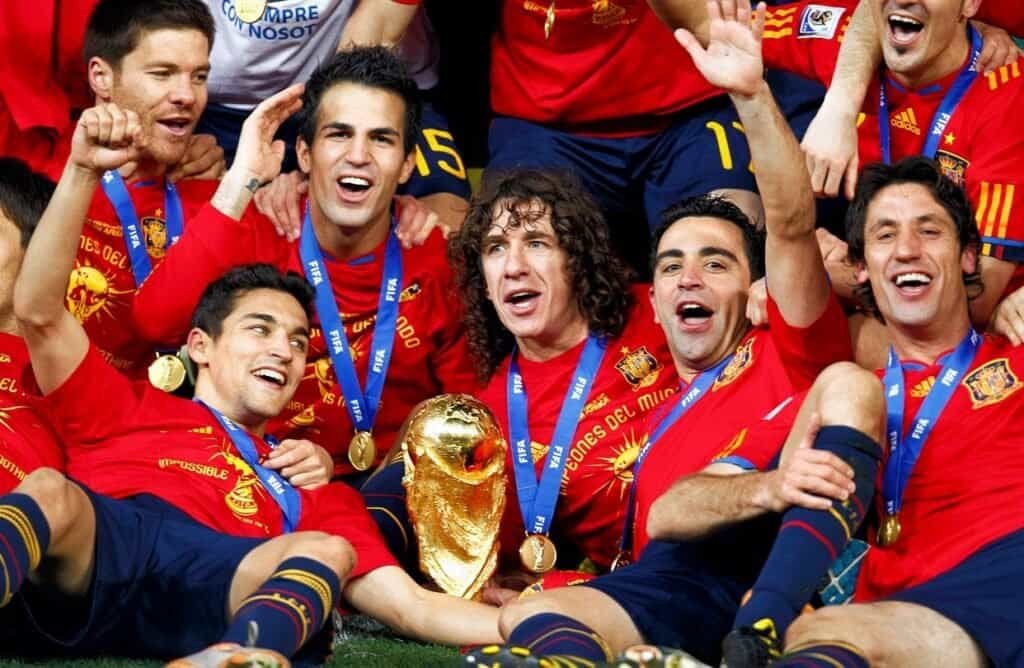 Spain 2010 World Cup winning team 