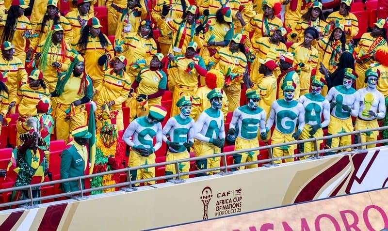 Senegal football supporters