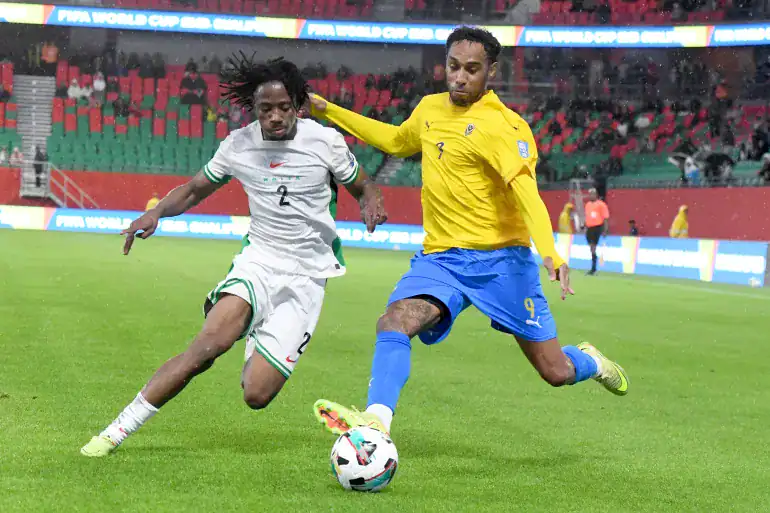 Nigeria’s Benjamin Frederick and Aubameyang 