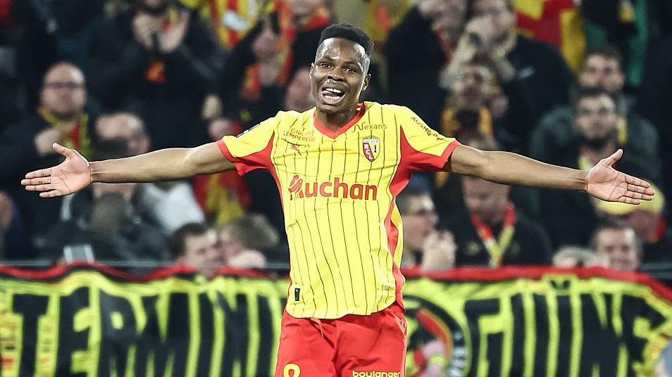 Mamadou Sangare with Lens in Ligue 1